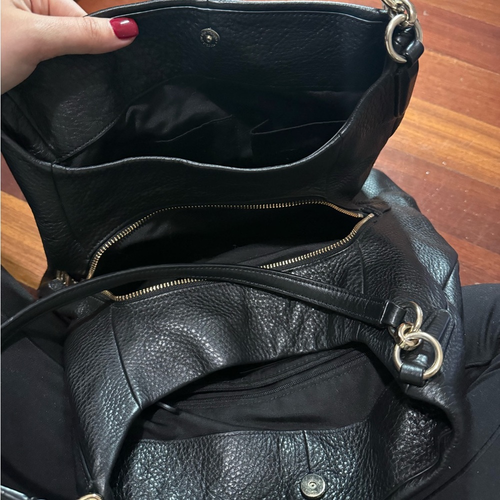 Coach Elegant Black Leather Women's Bag